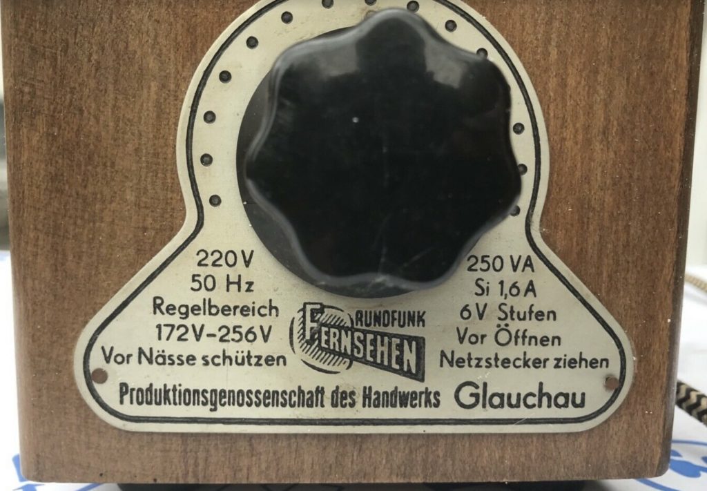 Rundfunk Fernsehen Glauchau Regeltransformator