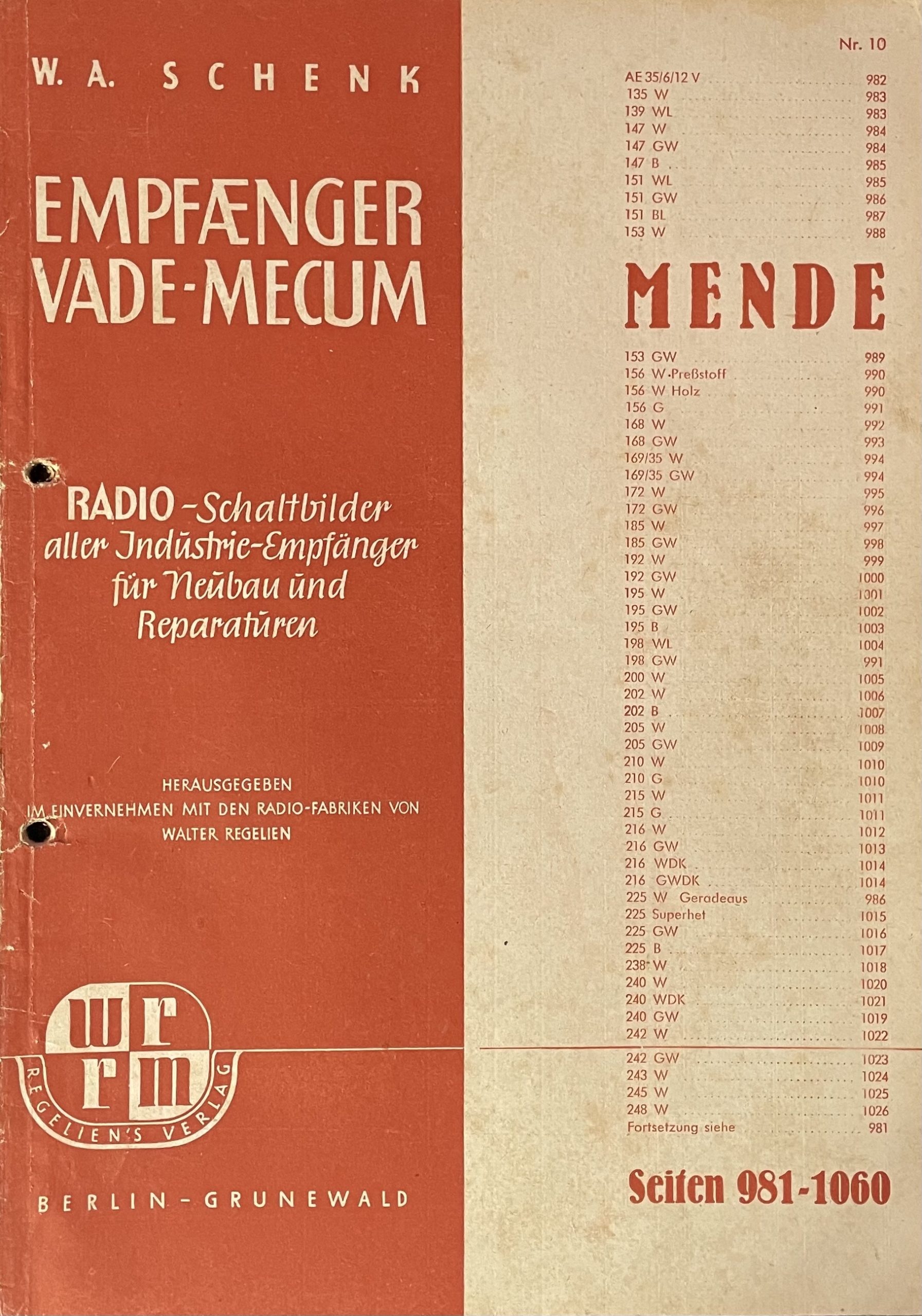 Empfaenger Vade-Mecum