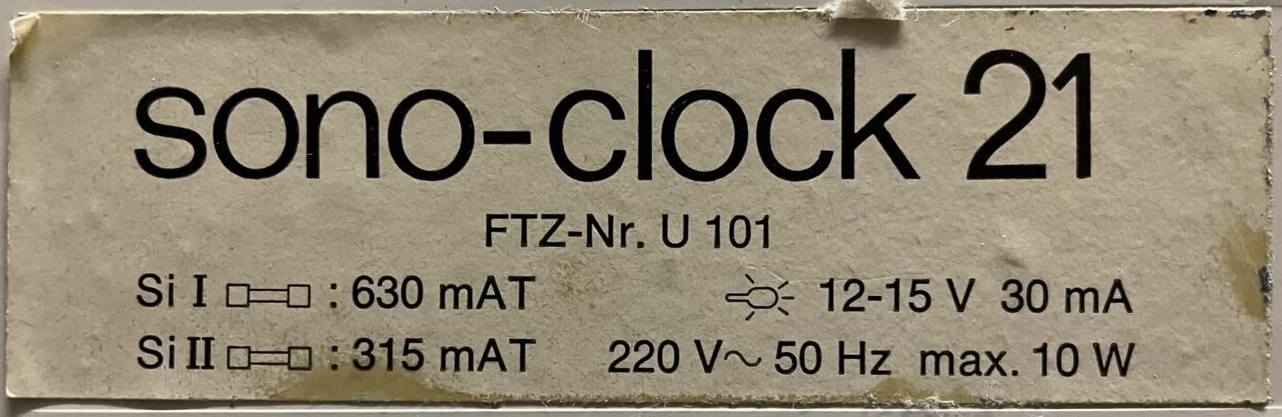 Sonoclock-Clock 21