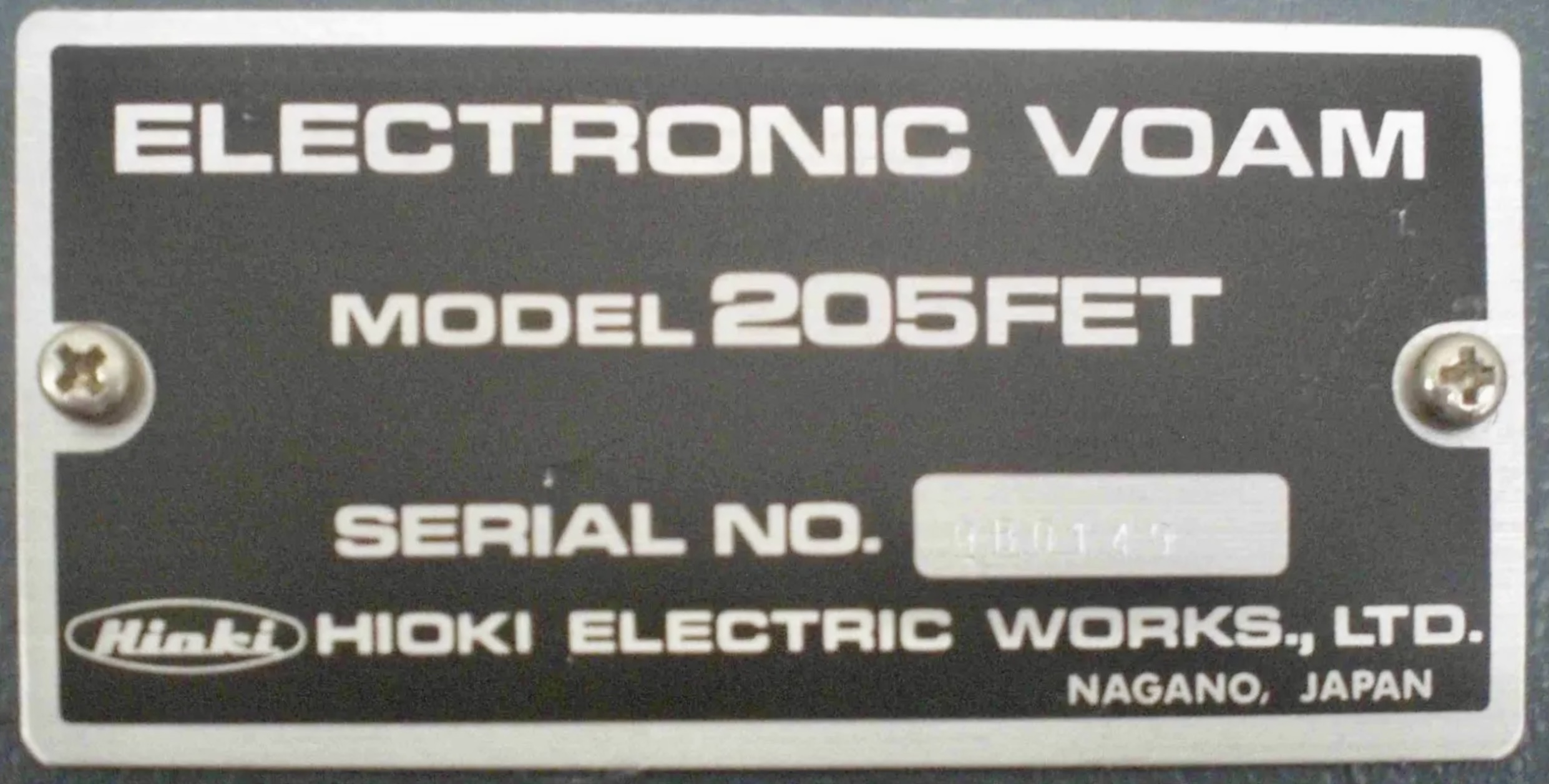 Hioki 205FET Voltmeter