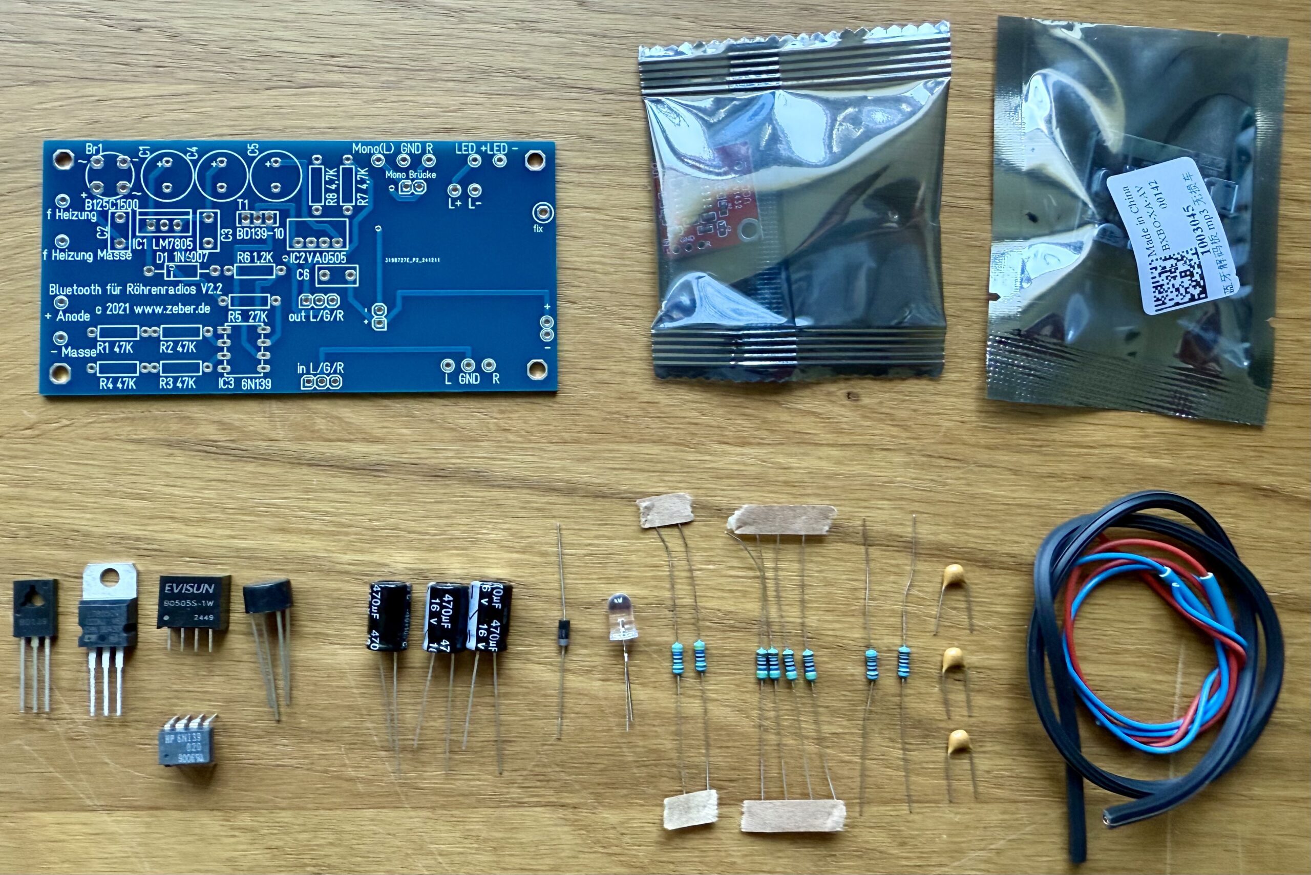 Bluetooth-Bausatz für Röhrenradios